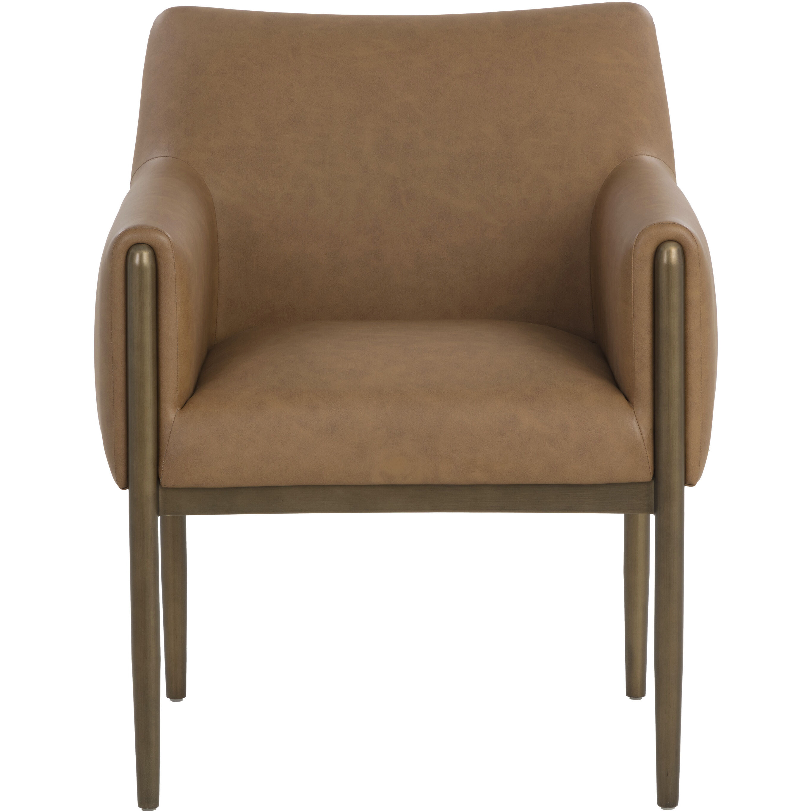 Olea Milliken Cognac Lounge Chair